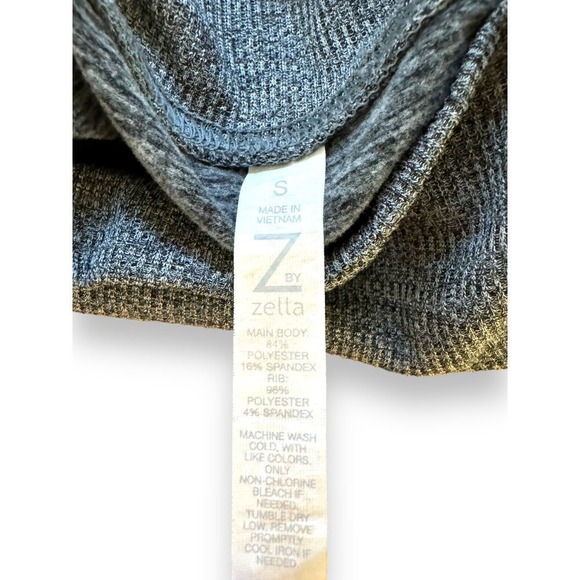 Zella Heather Gray Short Cropped Pullover Sweatshirt Size Small - Picture 9 of 10